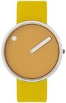 PICTO Quarzuhr Picto 43354-6120S Mustard Yellow Unisex 40mm 5ATM Picto...
