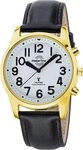 MASTER TIME Funkuhr Sprechende Funkuhr MTGA-10940-12L, Quarzuhr, Armbanduhr,