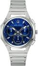 Bulova Chronograph Curv 96A339, Quarzuhr, Armbanduhr, Herrenuhr, Edelstahlarmband,