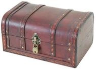 HMF Schatzkiste Schatztruhe aus Holz, kleine Schatzkiste mit, dekorativem...