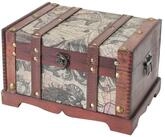 HMF Schatzkiste Handgefertigte Schatztruhe aus Holz (1 St), dekorative...