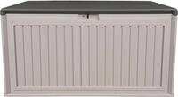 WESTMANN Kissenbox Kunststoff-Gartenbox Alba 380l, Creme, 63x128x64cm, kann...