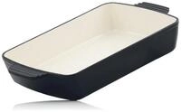 Mahlzeit Auflaufform Gusseisen Auflaufform eckig 3,8 Liter, Blue Berry,...