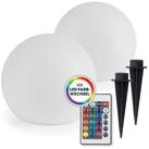 EASYmaxx LED Solarleuchte LED Solarleuchte mit Farbwechsel, Deko Gartenleuchte...