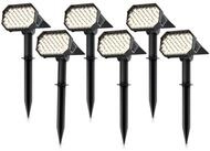 Brandson LED Gartenstrahler Solar Erdspie&szlig;leuchte, Akku Gartenleuchte,