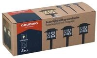 Grundig Gartenleuchte Grundig Solar Gartenlampen Set 3-teilig