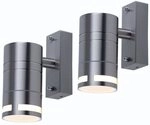 V-TAC Au&szlig;en-Wandleuchte, Leuchtmittel nicht inklusive, 2er Set Design Haus...