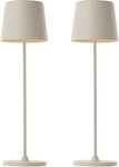 Brilliant LED Tischleuchte Kaami - mobile LED Au&szlig;en Akku Tischlampe 2er-Set,