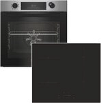 BEKO Backofen-Set Pyrolyse Kindersicherung + Candy Induktionskochfeld Booster