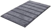 Kleine Wolke Badematte MONROVIA, 70 x 120 cm, Schiefergrau, Gestreift, H&ouml;he 23 mm,