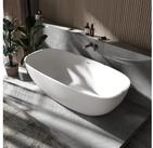 Bernstein Badewanne OCEAN STONE 180 x 87 cm, Freistehende Badewanne Mineralguss...