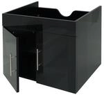 MCW Waschbeckenunterschrank MCW-D16-WU (1-St) Hochglanz-Optik, 2 T&uuml;ren,...