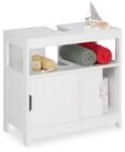 relaxdays Waschbeckenunterschrank wei&szlig;