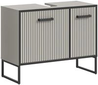 xonox.home Waschbeckenunterschrank Kaschmir Nachbildung Siphonausschnitt...