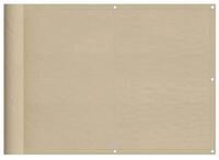 vidaXL Balkonsichtschutz Balkon-Sichtschutz Beige 75x1000 cm 100 %...
