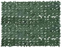 vidaXL Balkonsichtschutz Balkon-Sichtschutz mit Dunkelgr&uuml;nen Bl&auml;ttern 200x150...