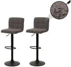 MCW Barhocker MCW-G87-B (Set, 2er), Bequeme Polsterung, Dekorative Ziern&auml;hte,