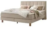 HASENA Boxspringbett braun 163 cm x 214 cm