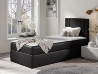 MIRJAN24 Boxspringbett Carmen Mini (mit Hauptmatratze, Topper, Kopfteil), 80,...