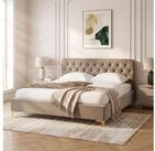 CARO-M&ouml;bel Polsterbett GLAMOUR, Bett GLAMOUR gepolstert mit Steppmuster aus