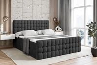 ALTDECOR Boxbett VIONE-Z (mit Matratze Lattenrost Topper Polsterbett mit Bettkasten