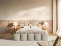 Selsey Polsterbett CLOUDY LOW, Boucl&eacute;, Chenille oder Velours, mit/ohne...