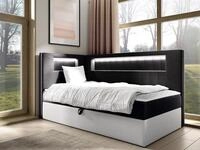 MIRJAN24 Boxspringbett Gold Junior 3 (mit Bettkasten, Polsterkopfteil und