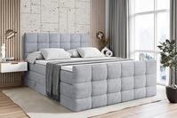 ALTDECOR Boxspringbett APO-Z KING (mit Matratze und Lattenrost Topper Polsterbett mit