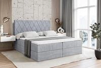 ALTDECOR Boxbett LEPARO (mit Matratze Lattenrost Topper Polsterbett mit...