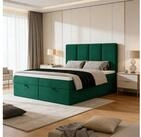 MARPUR Boxspringbett MALMO (Boxspringbett mit Bettkasten und Kopfteil, F&uuml;&szlig;e,