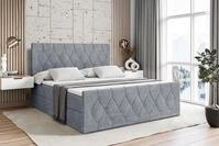 ALTDECOR Boxbett VELANTO (mit Matratze Lattenrost Topper Polsterbett mit...