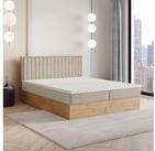 Masseno Boxbett VARELI 180x200 cm mit Bonell Matratze und Topper, Doppelbett,