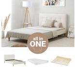 Homestyle4u Polsterbett Homestyle4u Polsterbett 140x200 mit Matratze mit...