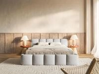 Selsey Polsterbett CLOUDY LOW, Boucl&eacute;, Chenille oder Velours, mit/ohne Bettkasten,