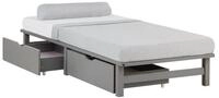 Homestyle4u Bettschubkasten Bettkasten 2er Set Holz Aufbewahrung mit Rollen