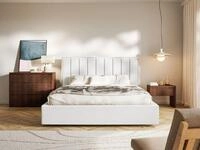 Selsey Polsterbett TOGENTS, gepolstertes Bett mit Kopfteil und wasserabweisendem