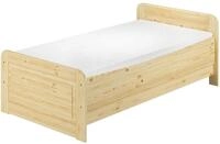 ERST-HOLZ Massivholzbett Schlichtes Seniorenbett &Uuml;berl&auml;nge 90 x 220 cm Hoch