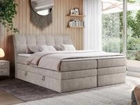 MKS M&Ouml;BEL Boxspringbett GOLD 10 KING (Set, zwei Bonell-Matratzen, zwei