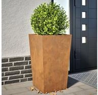 vidaXL Pflanzk&uuml;bel, Pflanzk&uuml;bel 2 Stk. 45x45x75 cm Wetterfester Stahl
