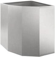 vidaXL Blumentopf Eckpflanzer Silber 45 x 45 x 50 cm Edelstahl (1 St)