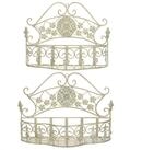 Moritz Blumentopf Pflanzk&ouml;rbe Metall Wandk&ouml;rbe 2er Set Pflanzkorb Landhausstil