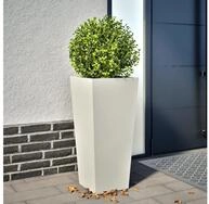 vidaXL Pflanzk&uuml;bel 35 x 35 x 75 cm Pflanzk&uuml;bel Wei&szlig; 35x35x75 cm Stahl