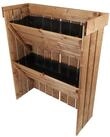 NATIV Pflanzentreppe Pflanzregal aus Holz, Vertikalbeet mit 2 F&auml;chern (2 St),