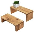 Spetebo Blumenhocker Pflanzenhocker aus recyceltem Holz (Set, 2 St., 2er Set),