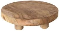 Spetebo Blumenst&auml;nder Teak Blumenhocker natur - 30 x 7 cm (St&uuml;ck, 1 St.,