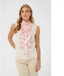 Saint Tropez Blusentop &Auml;rmellose Bluse TilliSZ wei&szlig; M (38)