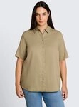 TOM TAILOR PLUS Kurzarmbluse Blusen & Shirts Plus Size - Loose Fit Bluse mit
