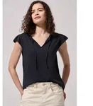 STREET ONE STUDIO Blusenshirt mit R&uuml;schendetails blau 34 EU