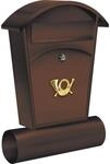 TRIZERATOP Briefkasten Briefkasten 480x280x80mm braun (Briefkasten 480x280x80mm