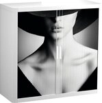 EASYOFFICE Aktenschrank Rollladenschrank easyoffice BxTxH 86x37,5x104cm Woman